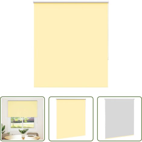 Persiana opaca - cm Estor Enrollable Opaco Amarillo 135x175 cm Tela Ancho 131,6cm