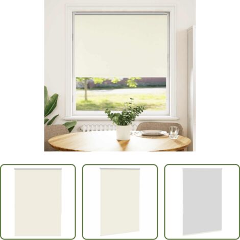 Persiana opaca -  Estor Enrollable Opaco Blanco Roto 100x130cm Tela Ancho 95,7cm