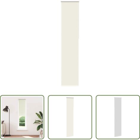 Persiana opaca -  Estor Enrollable Opaco Blanco Roto 50x210cm Tela Ancho 45,7cm