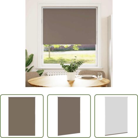 Persiana opaca -  Estor Enrollable Opaco Color Café 105x175 cm Tela Ancho 100,7cm