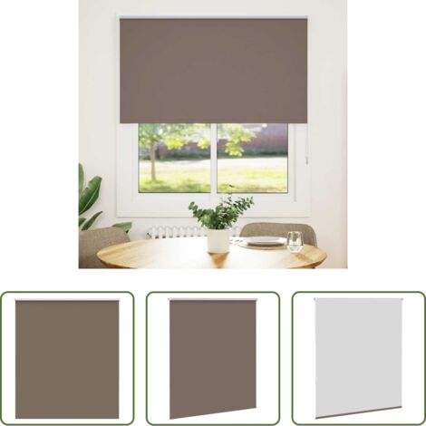 Persiana opaca -  Estor Enrollable Opaco Color Café 125x175 cm Tela Ancho 121,6cm