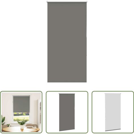 Persiana opaca -  Estor Enrollable Opaco gris 80x175 cm Tela Ancho 75,7 cm