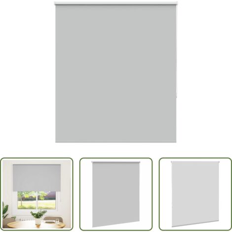 Persiana opaca -  Estor Enrollable Opaco gris claro 130x175cm Tela Ancho 126,6cm