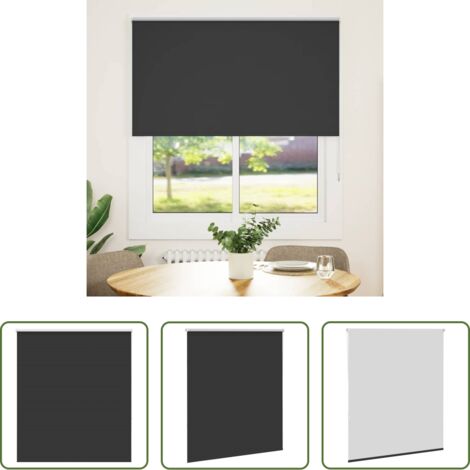 Persiana opaca -  Estor Enrollable Opaco negro 125x130 cm Tela Ancho 121,6 cm