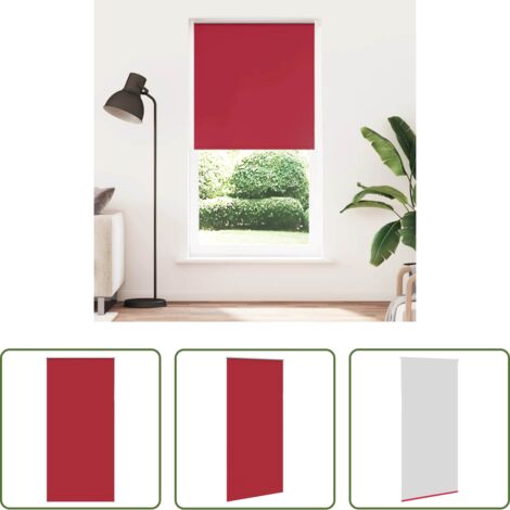 Persiana opaca -  Estor Enrollable Opaco Rojo 100x230 cm Tela Ancho 95,7 cm