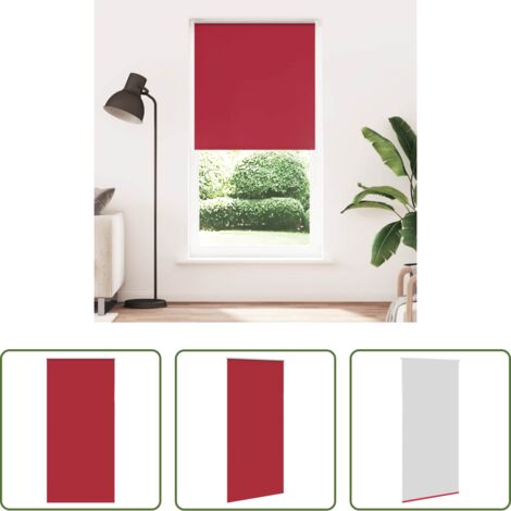Persiana opaca -  Estor Enrollable Opaco Rojo 105x210 cm Tela Ancho 100,7 cm