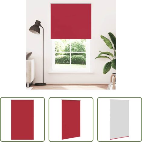 Persiana opaca -  Estor Enrollable Opaco Rojo 135x210 cm Tela Ancho 131,6 cm