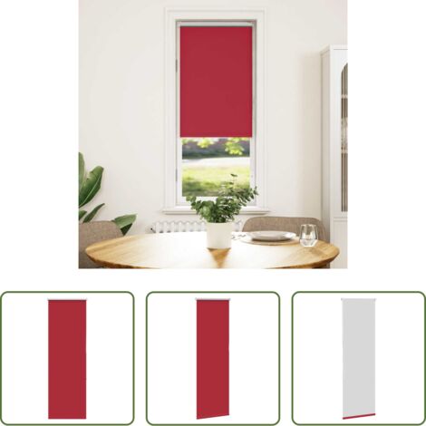 Persiana opaca -  Estor Enrollable Opaco Rojo 40x175 cm Tela Ancho 35,7 cm