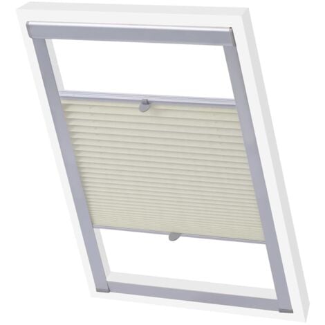 Persiana plisada crema 104 vidaXL