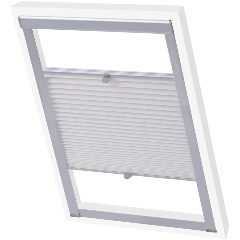 

vidaXL Persiana plisada blanca UK08 - Blanco