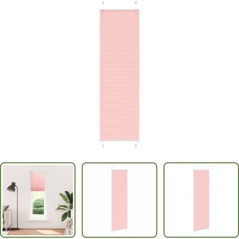 Persiana plisada - Estor Plisado rosa 65x200 cm Tela Ancho 64,4 cm Poliéster