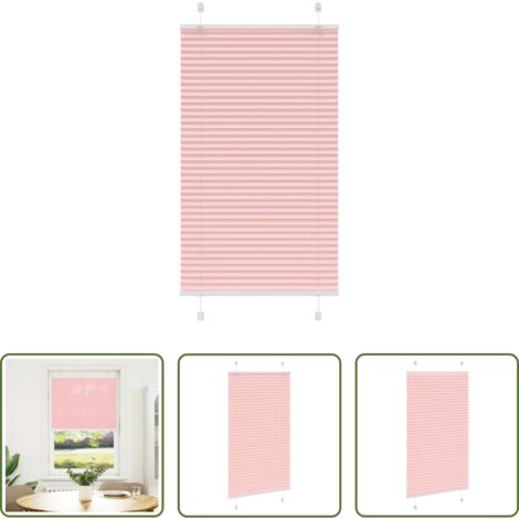 Persiana plisada -  Estor Plisado rosa 80x100 cm Tela Ancho 79,4 cm Poliéster