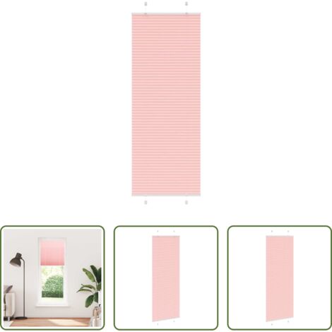 Persiana plisada - Estor Plisado rosa 80x200 cm Tela Ancho 79,4 cm Poliéster