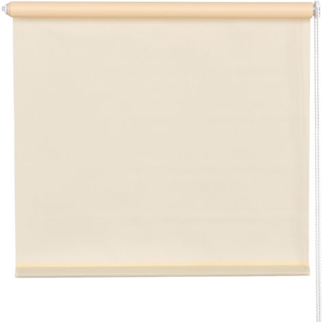 Persiana Traslúcido Sin Taladrar Estor Enrollable 110x150cm para Oficina Hogar Dormitorio Beige