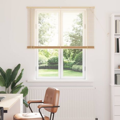 Persiana Veneciana Marrón Claro con Patrón 150 x 110 cm PVC