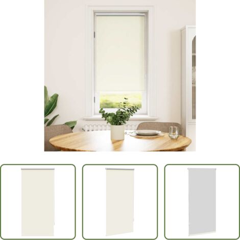 Persianas opacas -  Estor enrollable opaco 64,4x120 cm, ancho de tela 60 cm, blanco roto