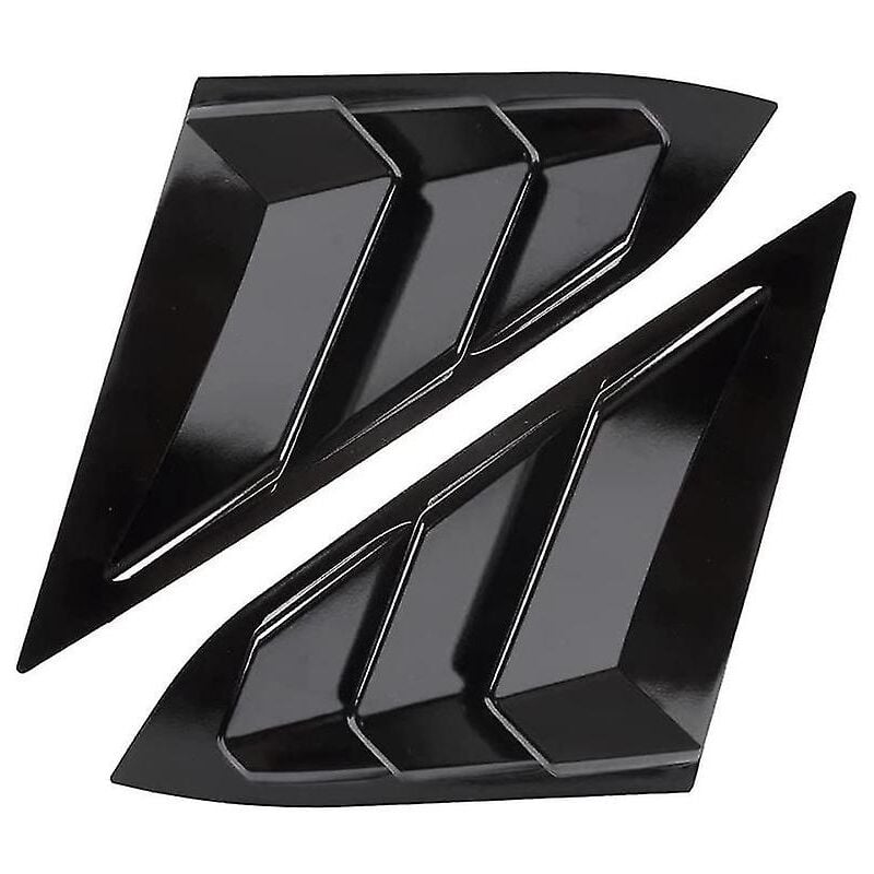 Persiennes de lunette arrière latérale pour berline 2016-2021 Accessoires Couvercle de pelle - Noir brillant