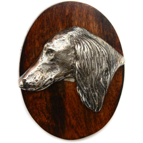 Persischer Windhund, Saluki - Showbrosche, Startnummernclip, Hundeabzeichen von Art-Dog