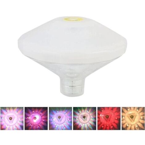 persiverney-AT Éclairage De Piscine LED sous-Marine, 7 Modes Étanche Lumières De Piscine, Lampe De Projection sous-Marine