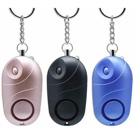 Personal Alarm [3 Pack], Safe Sound Personal Security Alarm Keychain Siren 140dB with LED Light, Emergency Self Defense Security Alarm for Children/Women/Elderly