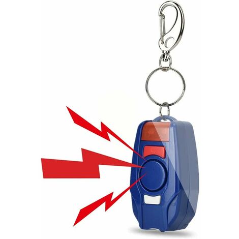 Personal Alarm Alarm Attack 125-128dB Personal Alarm Keychain Outdoor Emergency Self Defense Security Device with LED Light