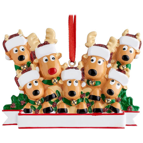 Personalized Reindeer Pendant Christmas Tree Hanging Ornament for Christmas Decoration