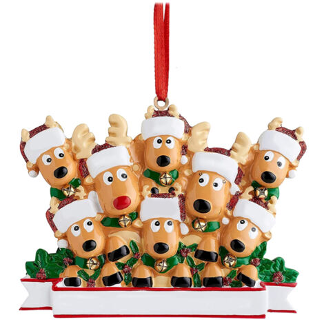 Personalized Reindeer Pendant Christmas Tree Hanging Ornament for Christmas Decoration
