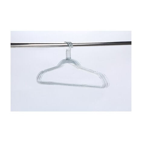 personnalisé en plastique Transparent cintres antidérapants peu encombrant  costume cintres paillettes acrylique or poudre perle cintre 8