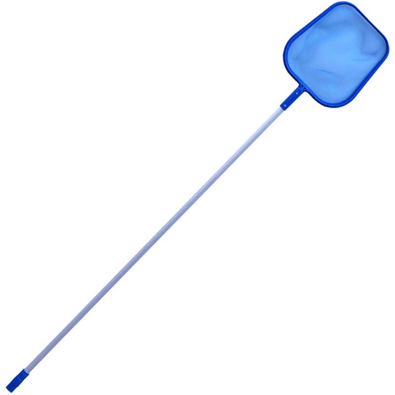 Recogehojas Con Pértiga Fija Extra Larga Azul De Aluminio De 185 Cm -