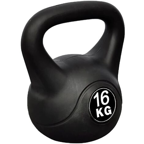 Banco de ejercicios con soporte de pesas y mancuernas de 60,5 kg totales  hecho en acero color negro Vida XL