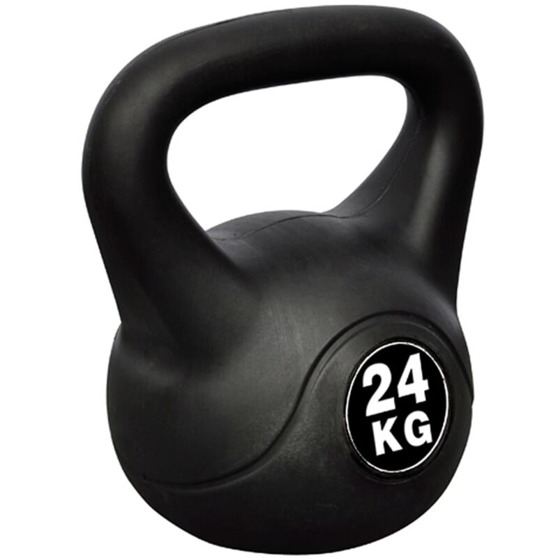 

Pesa Rusa Kettlebell Musculación Fitness Ejercicio Negra 24 kg - Vidaxl