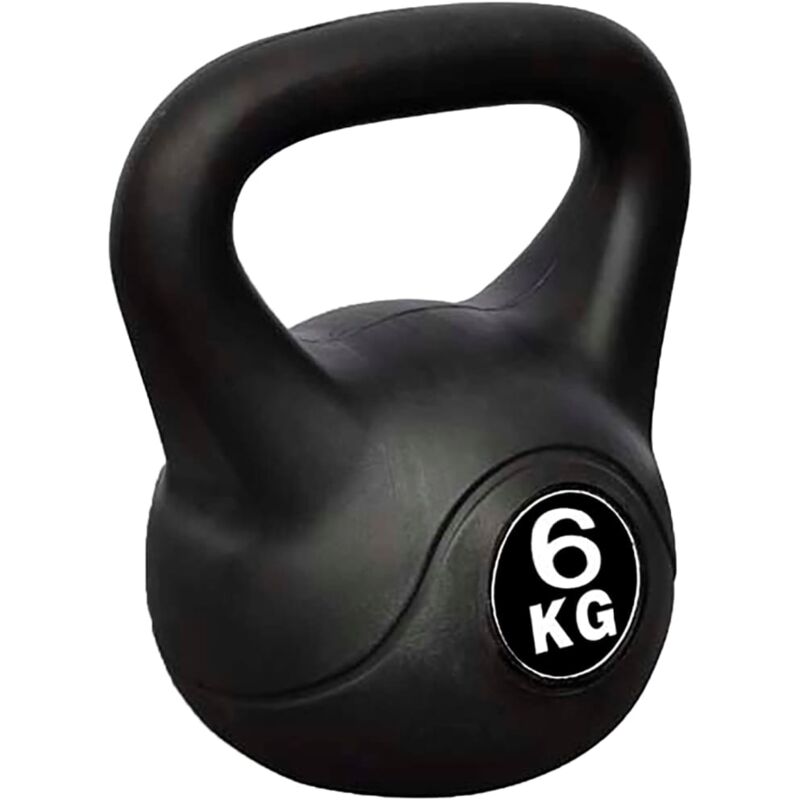 

Pesa Rusa Kettlebell Musculación Fitness Ejercicio Negra 6 kg - Vidaxl