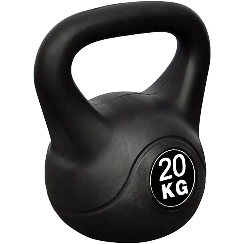 

Pesa Rusa Kettlebell Musculación Fitness Ejercicio Negra 20 kg - Vidaxl