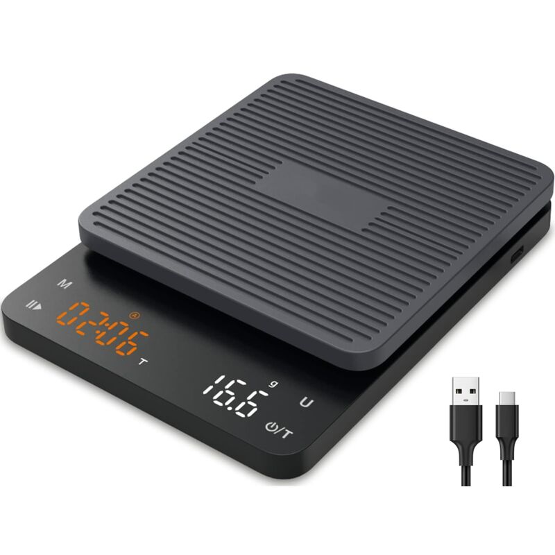 Pesage de café électronique appelé de cuisine, balance électronique de café, 170 130 28mm