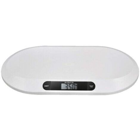 Pèse-bébé - Jusqu'à 20 kg - Balance numérique électronique pour petits enfants/chiots/chats - Avec écran LCD et fonction tare,