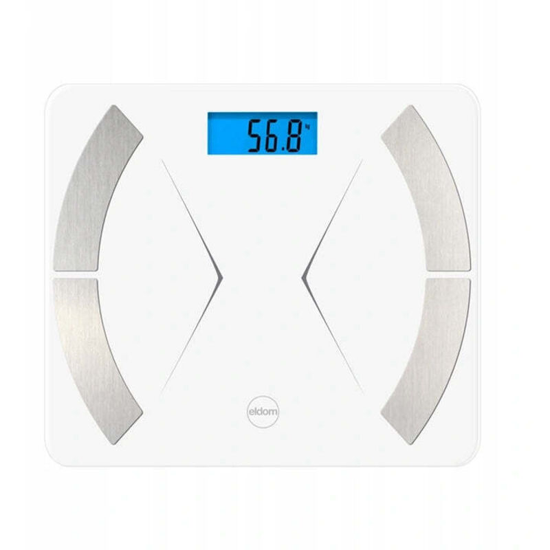 Pèse-personne Bluetooth intelligent Eldom TWO500 Blanc