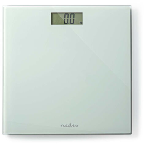 Pese personne digital blanc verre trempe capacite de pesee maximale 150kg 4136