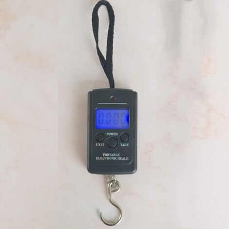 Pèse-personne électronique portable avec écran LCD rétroéclairé, capacité de 40 kg