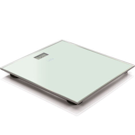 Pèse-personne laica ps1068w blanc - lcd 52.1cm - poids max 150kg - divisions 100g - plateau en verre trempé