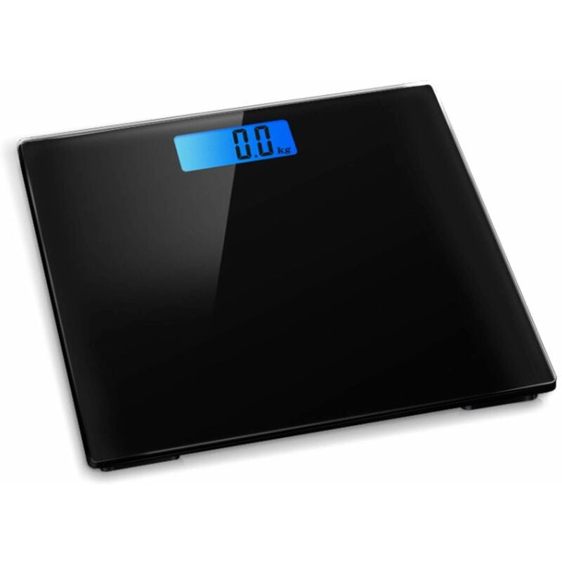 Pèse personne numérique électronique de salle de bain 28x28cm avec gestion du poids et écran rétro-éclairé 180 kg max …