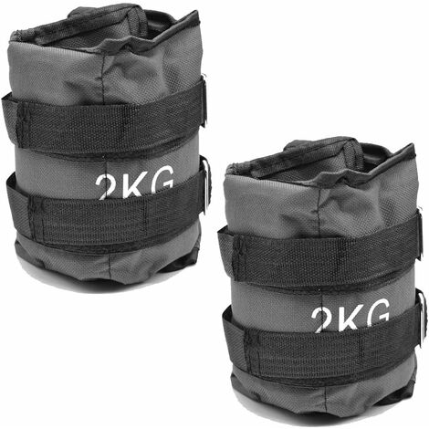 Pesi Polsi e Caviglie Wrist/Ankle Weights (2 x 2 kg) con Cinturino Regolabile