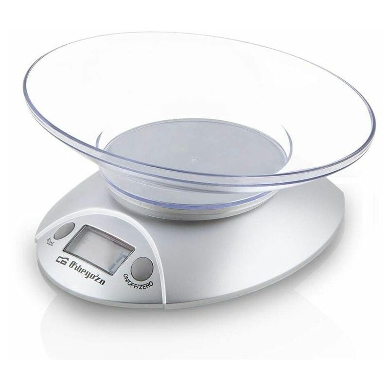 Bilancia elettronica da cucina Orbegozo pc 1009/ fino a 3kg/ argento