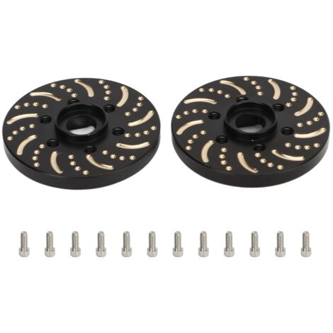 Peso di bilanciamento in ottone per cerchi beadlock da 1,9 a 2,2 pollici (9 mm) con adattatore esagonale a 6 fori.