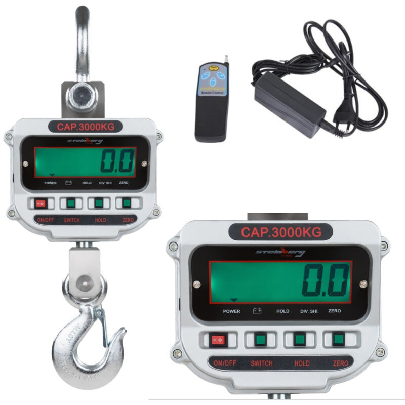 Balance à crochet de fret jusqu'à 3 tonnes - lcd