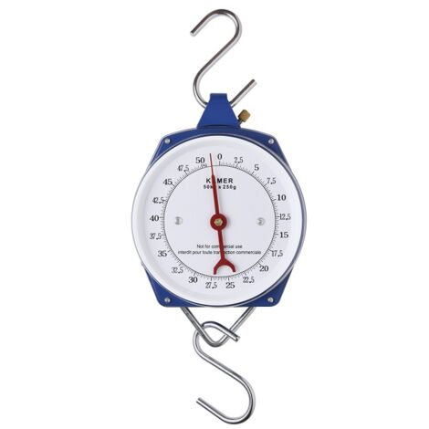 Peson dynamométrique 50 kg – Précision 250 g – Pour pesage rations alimentaires et gibier – Outil robuste pour agriculture – Kamer