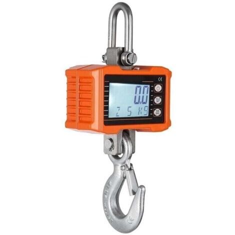 Peson Électronique 1000 kg /2000 lb de Industrielle Balance à Grue Numérique à Crochet
