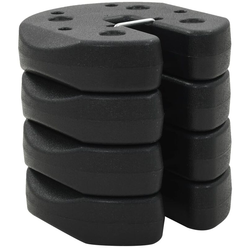 

Pesos para cenador 4 unidades negro 220x30 mm hormigón