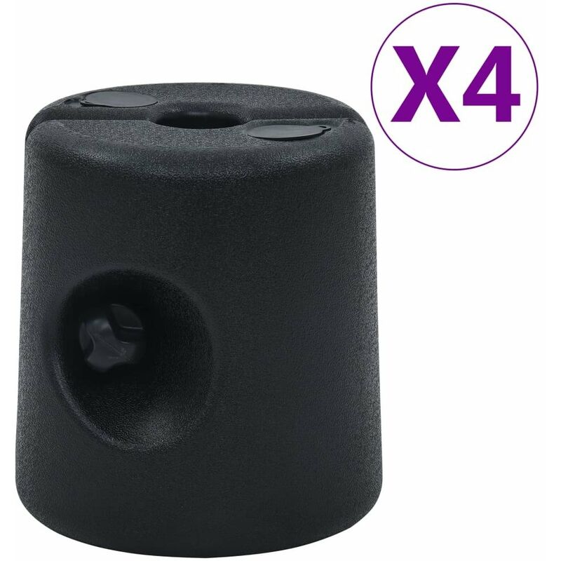 

Pesos para cenador/carpa 4 unidades PE negro