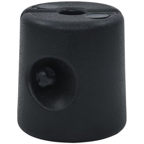 Pesos para cenador/carpa 4 unidades PE negro vidaXL