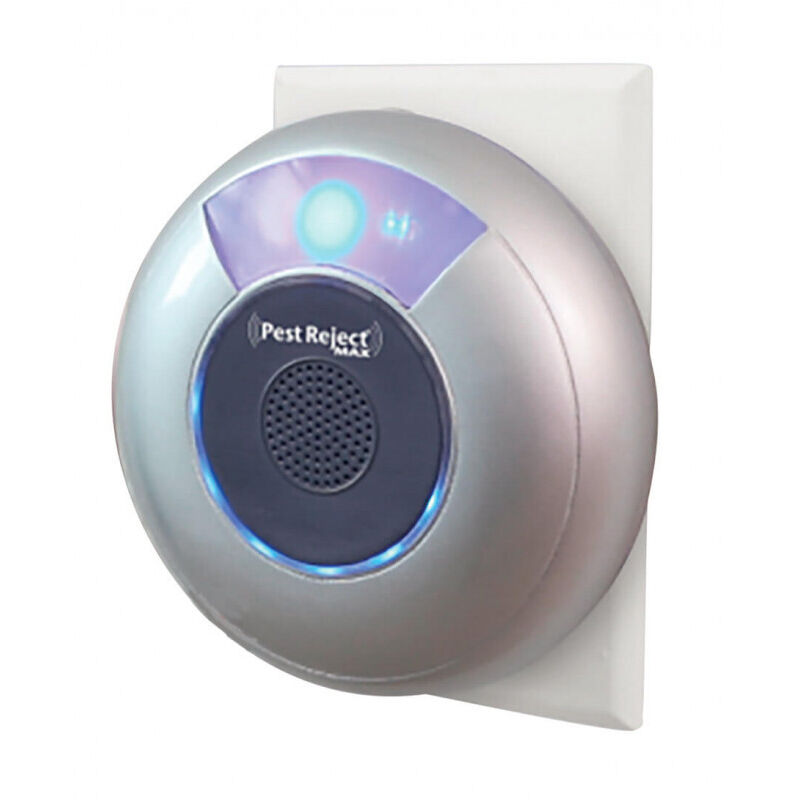 Venteo - Pest Reject Max Répulsif nuisibles - Ultrasons et électromagnétisme - Couleur gris – Couverture de votre maison de 200m²